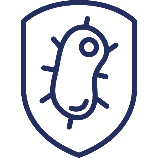 immune-boost-shield-and-germs-icon-blue
